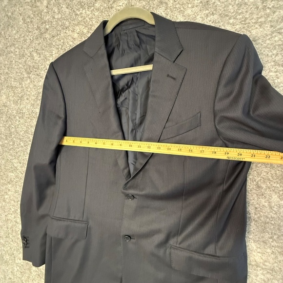 Ermenegildo Zegna for Harry Rosen Academia Navy Wool Blazer Sport Coat 54L - Picture 5 of 13